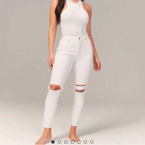 Abercrombie & Fitch Super Skinny Ankle High Rise Jeans